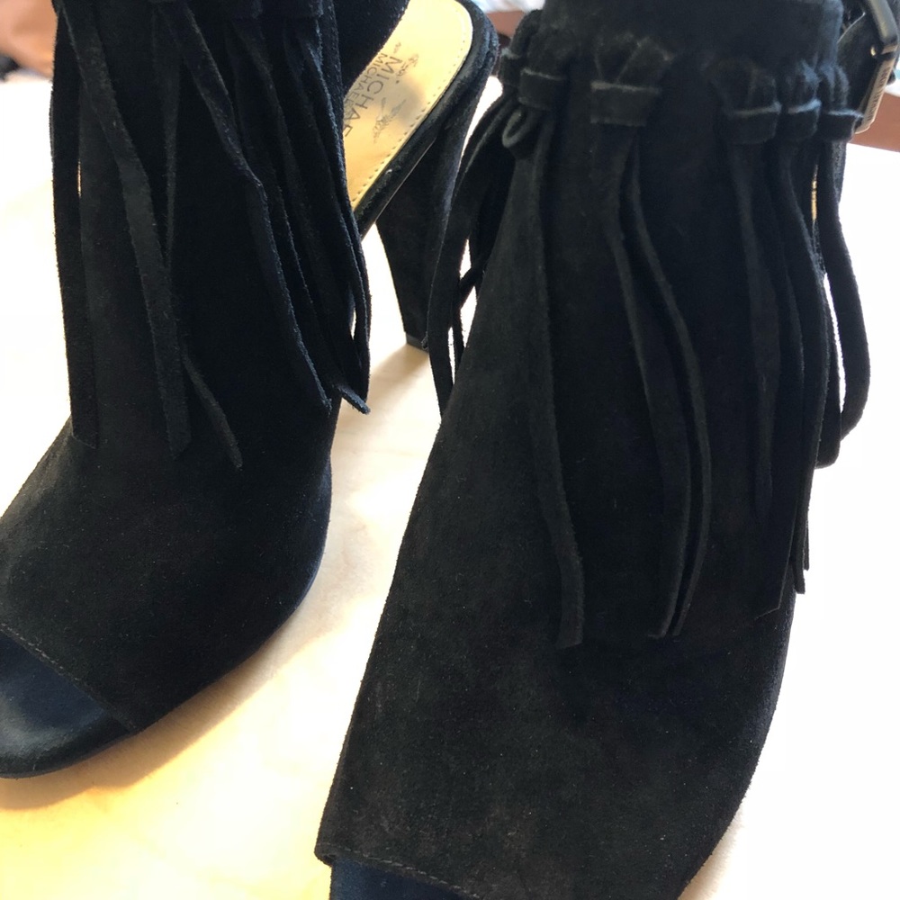 Michael Kors Kassidy Open Toe Booties - Black - Picture 4 of 5